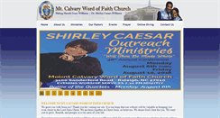 Desktop Screenshot of mtcalvarywordoffaith.org