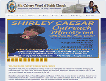 Tablet Screenshot of mtcalvarywordoffaith.org